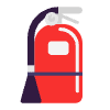 Fire Extinguisher Flat Element from Fluent Emoji Flat Set