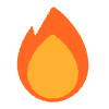 Fire Flat Emoji from Fluent Emoji Flat Set | Free Download as SVG Vector and Transparent PNG | Streamline emojis