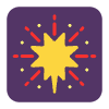 Fireworks Flat Element from Fluent Emoji Flat Set