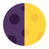 First Quarter Moon Flat Element from Fluent Emoji Flat Set