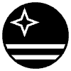 Flag Aruba Element from EmojiTwo Black Set