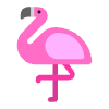 Flamingo Flat Element from Fluent Emoji Flat Set