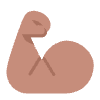 Flexed Biceps Flat Medium Element from Fluent Emoji Flat Set