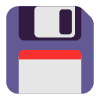 Floppy Disk Flat Emoji from Fluent Emoji Flat Set | Free Download as SVG Vector and Transparent PNG | Streamline emojis