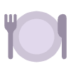 Fork And Knife With Plate Flat Emoji from Fluent Emoji Flat Set | Free Download as SVG Vector and Transparent PNG | Streamline emojis