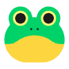 Frog Flat Element from Fluent Emoji Flat Set