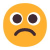 Frowning Face Flat Element from Fluent Emoji Flat Set