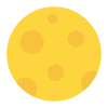 Full Moon Flat Element from Fluent Emoji Flat Set
