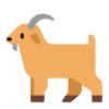 Goat Flat Element from Fluent Emoji Flat Set