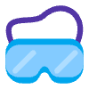 Goggles Flat Element from Fluent Emoji Flat Set