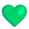 Green Heart Flat Emoji from Fluent Emoji Flat Set | Free Download as SVG Vector and Transparent PNG | Streamline emojis