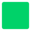 Green Square Flat Element from Fluent Emoji Flat Set
