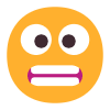 Grimacing Face Flat Emoji from Fluent Emoji Flat Set | Free Download as SVG Vector and Transparent PNG | Streamline emojis