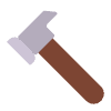 Hammer Flat Emoji from Fluent Emoji Flat Set | Free Download as SVG Vector and Transparent PNG | Streamline emojis