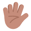 Hand With Fingers Splayed Flat Medium Element from Fluent Emoji Flat Set