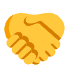 Handshake Flat Emoji from Fluent Emoji Flat Set | Free Download as SVG Vector and Transparent PNG | Streamline emojis