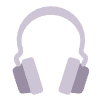 Headphone Flat Emoji from Fluent Emoji Flat Set | Free Download as SVG Vector and Transparent PNG | Streamline emojis