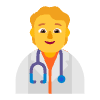 Health Worker Flat Default Emoji from Fluent Emoji Flat Set | Free Download as SVG Vector and Transparent PNG | Streamline emojis