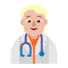 Health Worker Flat Medium Light Emoji from Fluent Emoji Flat Set | Free Download as SVG Vector and Transparent PNG | Streamline emojis