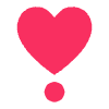 Heart Exclamation Flat Element from Fluent Emoji Flat Set