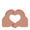 Heart Hands Flat Medium Emoji from Fluent Emoji Flat Set | Free Download as SVG Vector and Transparent PNG | Streamline emojis