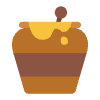 Honey Pot Flat Element from Fluent Emoji Flat Set