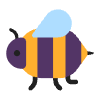 Honeybee Flat Element from Fluent Emoji Flat Set