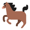 Horse Flat Element from Fluent Emoji Flat Set