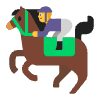 Horse Racing Flat Default Element from Fluent Emoji Flat Set