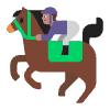Horse Racing Flat Medium Element from Fluent Emoji Flat Set