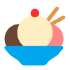 Ice Cream Flat Element from Fluent Emoji Flat Set