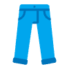 Jeans Flat Emoji from Fluent Emoji Flat Set | Free Download as SVG Vector and Transparent PNG | Streamline emojis