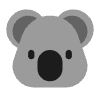 Koala Flat Element from Fluent Emoji Flat Set