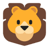 Lion Flat Emoji from Fluent Emoji Flat Set | Free Download as SVG Vector and Transparent PNG | Streamline emojis