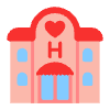 Love Hotel Flat Element from Fluent Emoji Flat Set