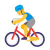 Man Biking Flat Default Emoji from Fluent Emoji Flat Set | Free Download as SVG Vector and Transparent PNG | Streamline emojis