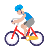 Man Biking Flat Medium Light Emoji from Fluent Emoji Flat Set | Free Download as SVG Vector and Transparent PNG | Streamline emojis