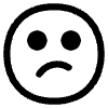 Confused Face High Contrast Element from Fluent Emoji High Contrast Set