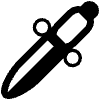 Dagger High Contrast Emoji from Fluent Emoji High Contrast Set | Free Download as SVG Vector and Transparent PNG | Streamline emojis