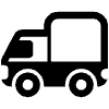 Delivery Truck High Contrast Emoji from Fluent Emoji High Contrast Set | Free Download as SVG Vector and Transparent PNG | Streamline emojis