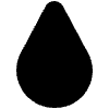 Droplet High Contrast Element from Fluent Emoji High Contrast Set