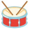 Drum Element from Noto Emojis Set