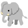 Elephant Element from Noto Emojis Set