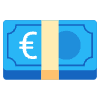Euro Banknote Element from Noto Emojis Set