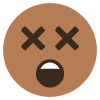 Exhausted Emoji Element from EmojiTwo Colors Set