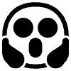 Face Screaming In Fear High Contrast Element from Fluent Emoji High Contrast Set