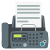 Fax Machine Element from EmojiTwo Colors Set