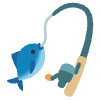 Fishing Pole Element from Noto Emojis Set