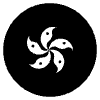 Flag Hong Kong Sar China Element from EmojiTwo Black Set