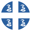 Flag Martinique Element from EmojiTwo Colors Set
